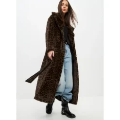 Vendbar Lang Vinter Faux Fur Frakke