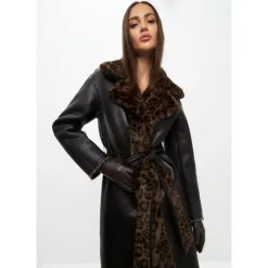 Vendbar Lang Vinter Faux Fur Frakke