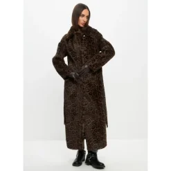 Vendbar Lang Vinter Faux Fur Frakke