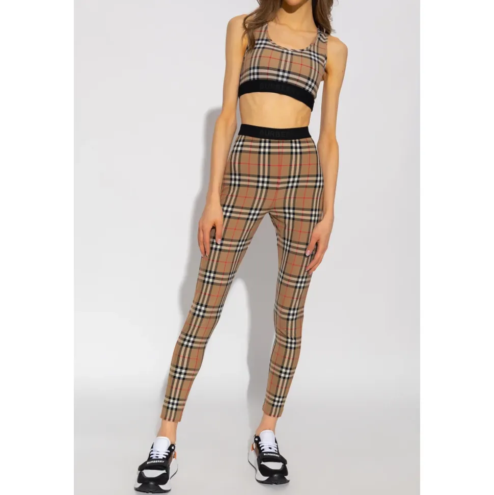Vintage Check-Print Sports-BH