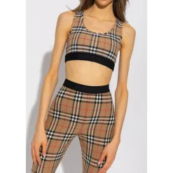 Vintage Check-Print Sports-BH