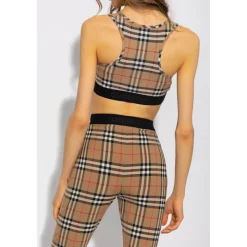 Vintage Check-Print Sports-BH