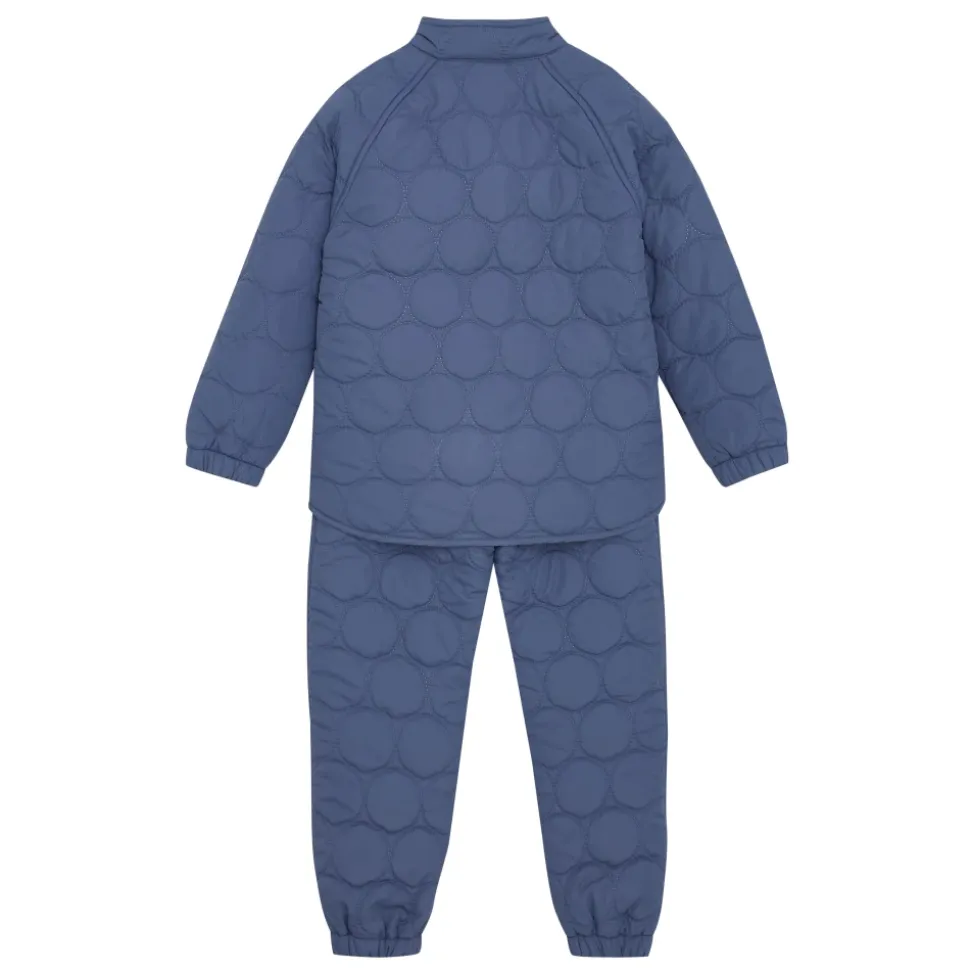 Vintage Indigo Termosæt med Cirkelmønster