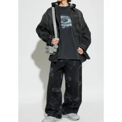 Vintage-Effect Denimjakke