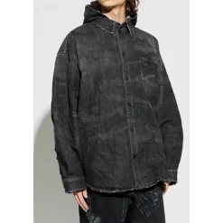 Vintage-Effect Denimjakke