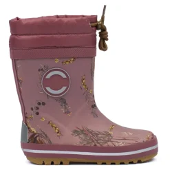 Vintergummistøvler AOP - Rose Brown