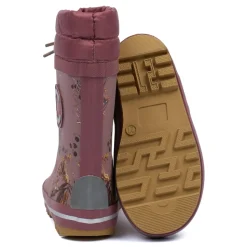 Vintergummistøvler AOP - Rose Brown