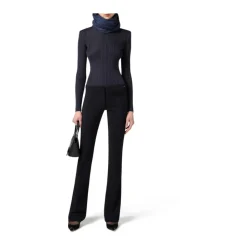 Viscose Top with Logo Details