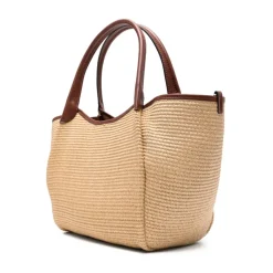 Vævet Strå Medium Shopper Taske