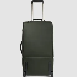 Water resistant duffle bag with wheels