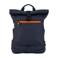 Water resistant roll top backpack for laptop 15,6