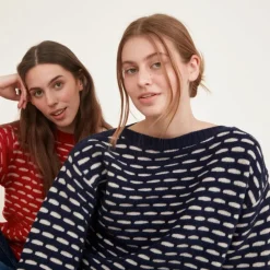 Wava Sweater - Mørkeblå Strik