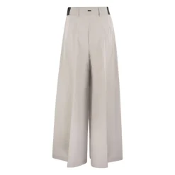 Wide Leg Plisserede Bukser