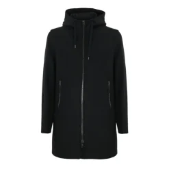 Wool Blend Parka med hætte
