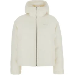 Wool Bouclé Jakke med Logo