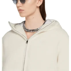 Wool Bouclé Jakke med Logo