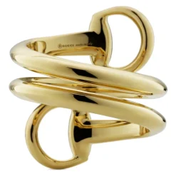 YBC837799001 - Horsebit Ring i gult guld