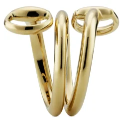 YBC837799001 - Horsebit Ring i gult guld